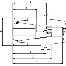 EUGEN FAHRION GMBH & CO. KG Spannzangenfutter DIN69871ADB SK40-100 CP32
