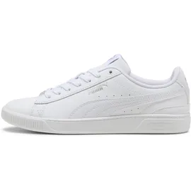 Puma Vikky v3 Lthr, Damen Sneaker, Weiß Weiß Silber, 41 EU