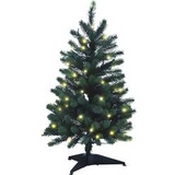 Xenotec PE-BM120 Künstlicher Weihnachtsbaum mit Beleuchtung Tanne LED Grün mit Ständer