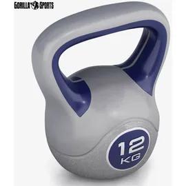 Gorilla Sports Kettlebell Kugelhantel 12 kg blau