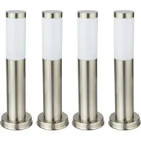 ETC Shop 4x LED Außen Stehleuchte Standlampe Beleuchtung Weg-Licht