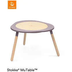 Stokke Kinderspieltisch, Lila, Natur, Holz, Buche, 70x73x60 cm, Spielzeug, Kinderspielzeug, Sonstiges Spielzeug