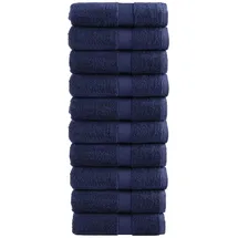 vidaXL SOLUND Handtuchset 10-tlg. marineblau