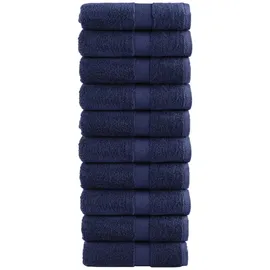 vidaXL SOLUND Handtuchset 10-tlg. marineblau