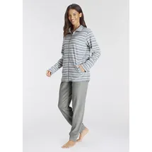 vivance dreams by lascana Pyjama gestreift/grau 40/42