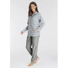 vivance dreams by lascana Pyjama gestreift/grau 40/42