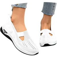 Generisch Orthopädische Schuhe Damen Walkingschuhe Sommerschuhe Sommer Weite H Damenschuhe Gesundheitsschuhe Breite Füße Leicht Barfußschuhe Atmungsaktive Bequem Laufschuhe Outdoor Sportschuhe - 40 EU