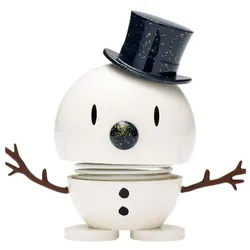 Hoptimist - Medium Snowman, weiß / blau