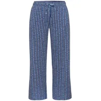 VIVANCE DREAMS Damen Pyjamahose blau-rosa-gestreift Gr.32/34