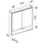 Keuco Royal Lumos 70 cm silber eloxiert offenes Fach