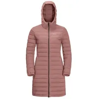 Jack Wolfskin Winter-Daunenmantel Glowing Mountain Coat (winddicht, warm, PFC-frei) rosa Damen