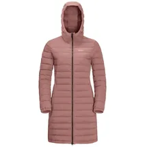 Jack Wolfskin Winter-Daunenmantel Glowing Mountain Coat (winddicht, warm, PFC-frei) rosa Damen
