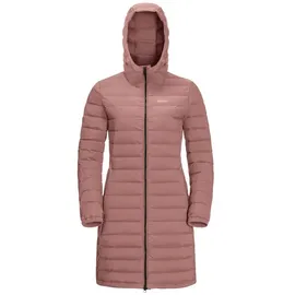 Jack Wolfskin Winter-Daunenmantel Glowing Mountain Coat (winddicht, warm, PFC-frei) rosa Damen