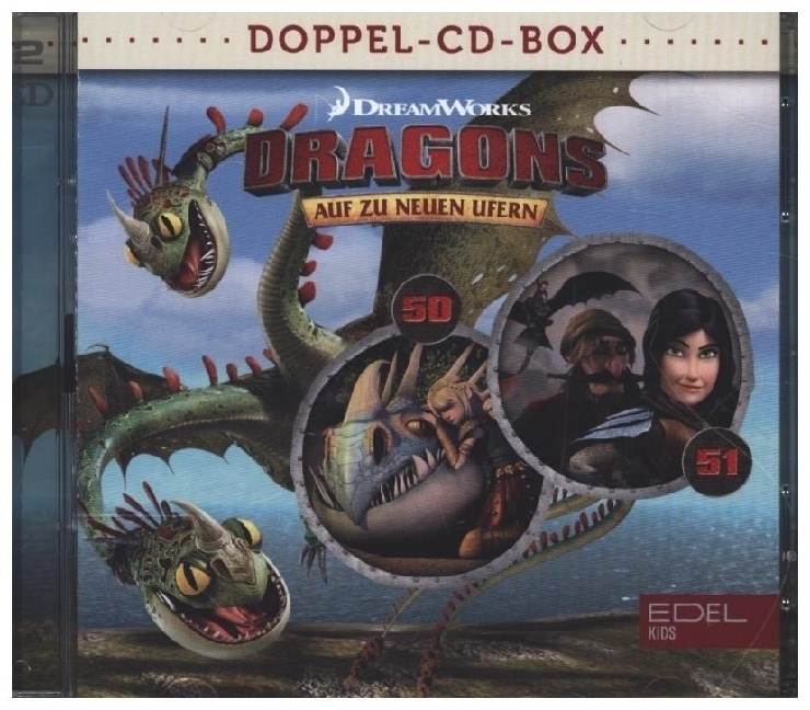 Dragons - Auf Zu Neuen Ufern - Dragons - Auf Zu Neuen Ufern - Doppel-Box.Folge.50+51 2 Audio-Cd - Dragons-Auf Zu Neuen Ufern (Hörbuch)
