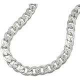 GALLAY Kette 5,6mm flache Panzerkette mit Muster Silber