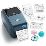 NIIMBOT Bluetooth Etikettendrucker mit Breitformat-Etiketten (50mmx30mm), Thermodrucker 3x4 Zoll Versandetiketten Drucker, Etikettiergerät Label Printer für Barcode, Einzelhandel, kleine Unternehmen