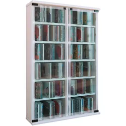 CD-Regal Galerie ca. 60x92 cm Weiß