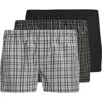 JACK & JONES Boxershorts gestreift schwarz/grau L 3er Pack