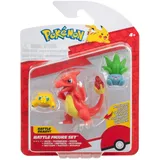 Pokémon PKW3894 - Battle Figure Set - Wattzapf, Myrapla, Glutexo, offizielles Figuren Set