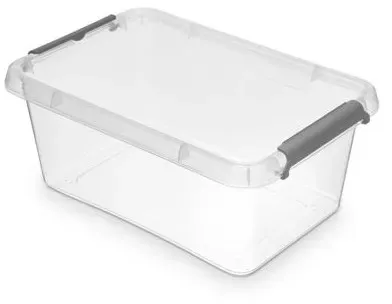 Hardwex Kunststoff-Clipbox transparent, 4,5 l