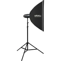 Walimex pro Newcomer 300 II Set Single (300 W, Set), Studioblitz, Schwarz