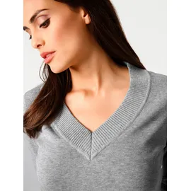 Heine V-Pullover Grau 48