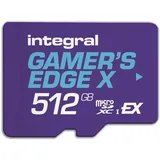 Integral 512GB Gamer's Edge X microSD Express für Switch 2 – bis zu 890MB/s Lesen, 810MB/s Schreiben, 4K, A1, NVMe, High-Speed Gaming, kürzere Ladezeiten, ultraschneller Speicher