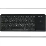 Active Key Ultraflache Trackball-Tastatur DE schwarz (AK-4400-TU-B/GE)