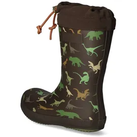 Bisgaard Unisex Kinder Thermo Rain Boot, Brown Dino, 22 EU