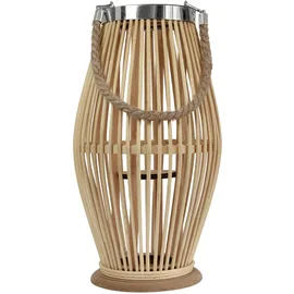 H & S Collection Laterne Kmtp Boho Bambus Beige