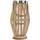 H & S Collection Laterne Kmtp Boho Bambus Beige