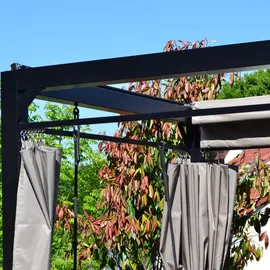 Home Deluxe Provence mit Bett 2,36 x 1,8 m anthrazit/taupe