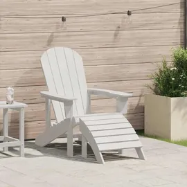 vidaXL Adirondack-Stuhl Gartenstuhl 74 x 82 x 92 cm weiß