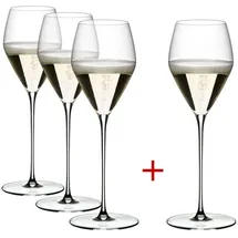 Riedel Glas Veloce Champagnerglas 0,327 l 4er Set