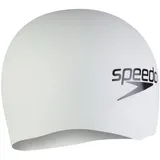 Speedo Unisex Erwachsene Fastskin Badekappe | Wettkampf-Badekappe Schwimmkappe, Weiß, Einheitsgröße