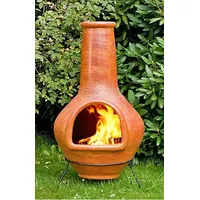 1a Direktimport Gartenkamin Großer Terrassenofen Original Aztekenofen aus Mexiko - Terracotta