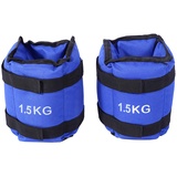 2er Set Gewichtsmanschetten Fußgelenk, 2X 1,5kg Armgewichte Handgelenkgewichte Verstellbar Laufgewichte Set Gewichtsvarianten für Fitness Bewegung Laufen Joggen Gymnastik