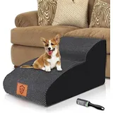 Famanu Hundetreppe für Sofa - Waschbarer Plüschbezug, Antirutsch