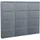 VCM Pisa 150 x 140 x 16 cm grau / grau