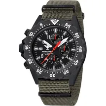KHS Herrenuhr Chronograph Shooter MKII mit Natoband Oliv