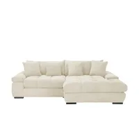 bobb Ecksofa mit trendigem Cordbezug Hella ¦ creme ¦ Maße (cm): B: 303 H: 96 T: 203