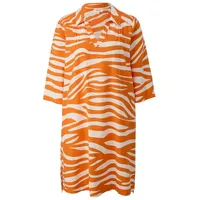 S.Oliver Kurzes Leinenkleid orange 38 - 38