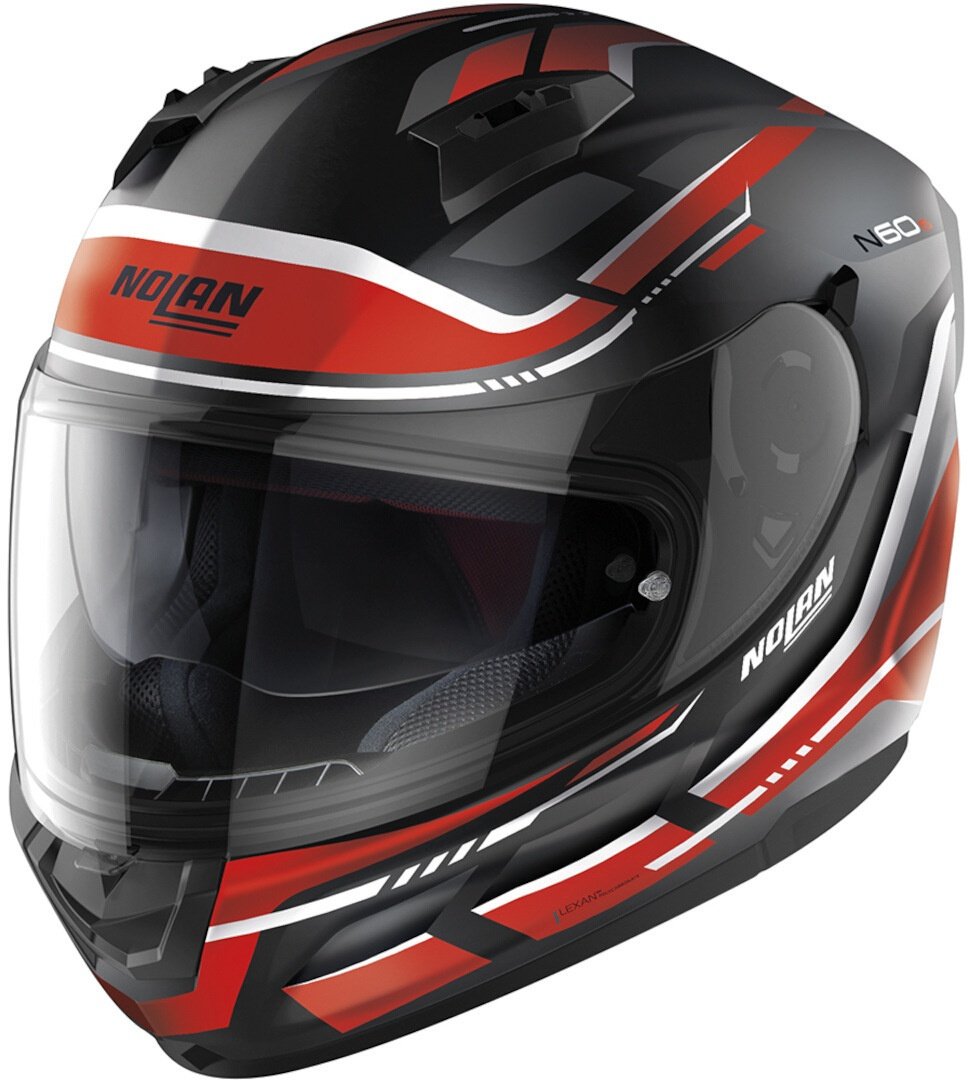 Nolan N60-6 Lancer Helm, zwart-rood, XL
