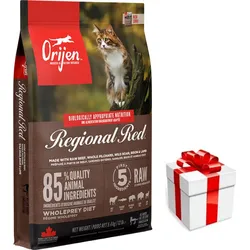 Orijen Regional Red Cat 5,4kg + Überraschung für die Katze