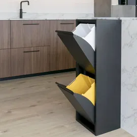 Spinder Design Gigi 2 Abfalltrenner Pulverbeschichteter Stahl