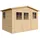 TIMBELA Gartenhaus 6,03 x 1,00 m Natur