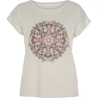 VIVANCE Kurzarmshirt Damen creme Gr.48/50
