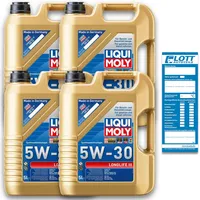 4x 5 Liter Liqui Moly Motorenöl Longlife III Motoröl 20 L Ö Oel Oil 5W-30 20647