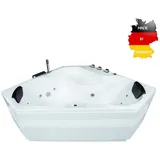 Basera Basera® Indoor Eck-Whirlpool Badewanne Capri Classic 145 x 145 cm