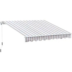 Outsunny Markise Aluminum, Metall, Polyester